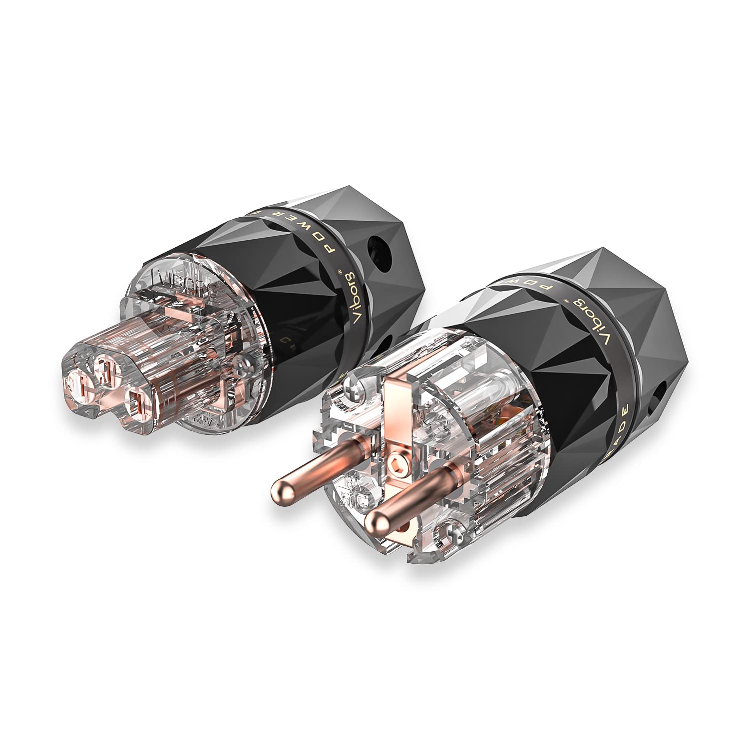 Viborg VE502 VF502 High End Pure Rame Spina Schuko Spina Di Alimentazione HiFi Fredda Spina (rame Puro - Foto 12