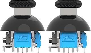VTLLN 320° Tension Adjustable TMR Magnetic Joystick Replacement, 30-80gf Force, Anti-drift Stick Repair Rotation Thumbstick Cap set for PS5 DualSense Controller