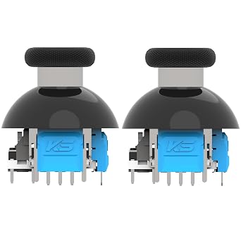 VTLLN 320 Tension Adjustable TMR Magnetic Joystick Replacement, 30-80gf Force, Anti-drift Stick Repair Rotation Thumbstick Cap set for PS5 DualSense Controller