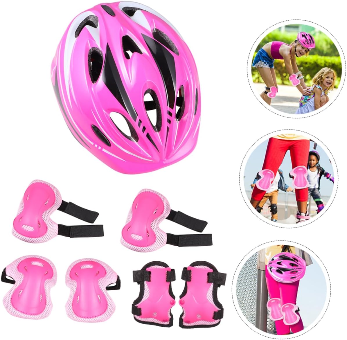 BESPORTBLE Boys and Girls Skating Protective Gear Kneepads Wrist Guards Elbow Pads for Boys Girls