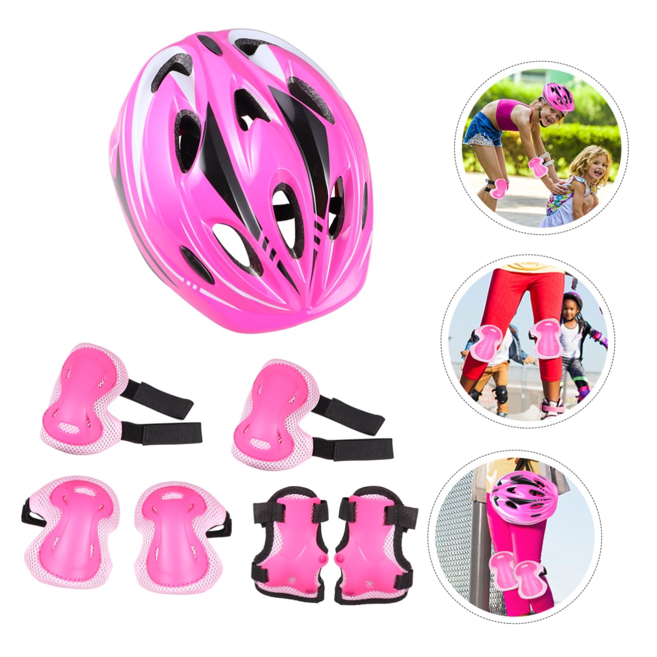 VICASKY Boys and Girls Skating Protective Gear Elbow Pads Kneecaps Wrist Guards for Boys Girls Skating Scooter Sports