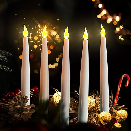 Miniatura 9 de Furora Lighting - Velas largas LED sin llama, para ventana, a pilas, velas eléctricas con función de temporizador de 6 horas