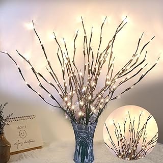DK177 2 Pack Led Branch Light Battery Operated Lighted Branch Vase Fille...