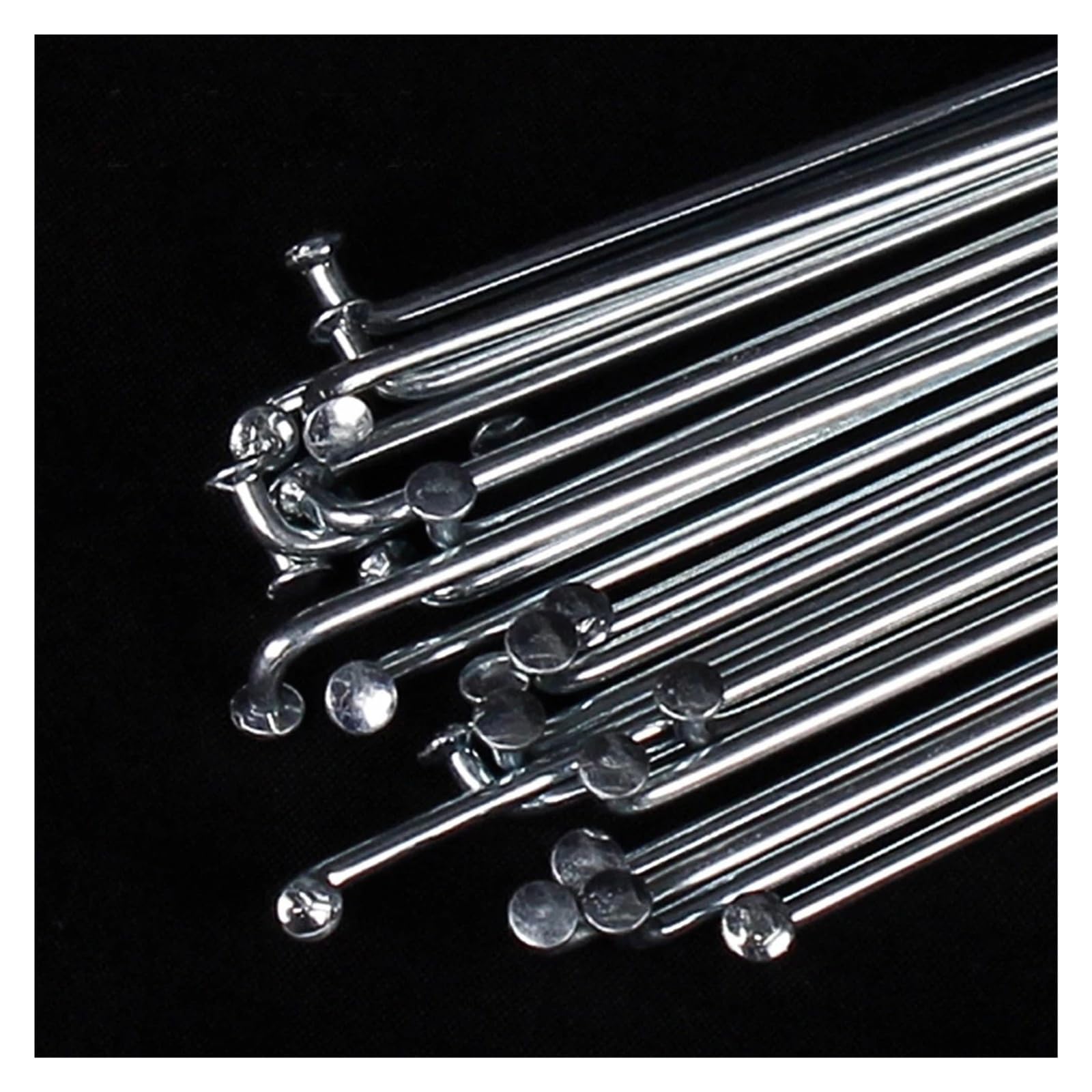 36 pezzi 14G per raggi di bicicletta 170-300 mm J-Bend con nippli in acciaio MTB Road Wheel Repair (183 mm)