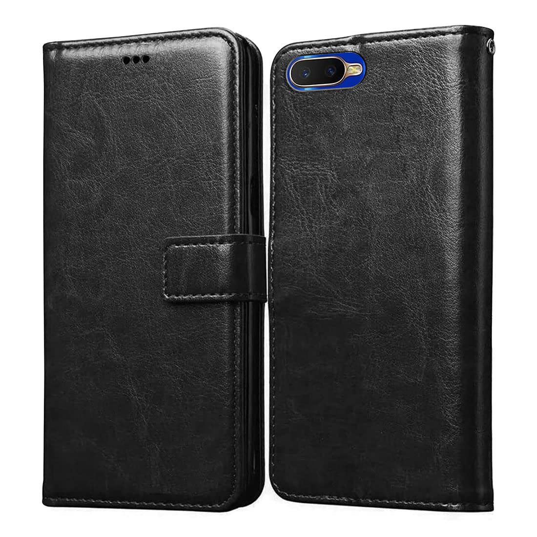 Amazon Brand-Solimo Flip for Oppo K1 (Leather_Black) (B09WXHTVSG) Amazon Price History, Amazon Price Tracker