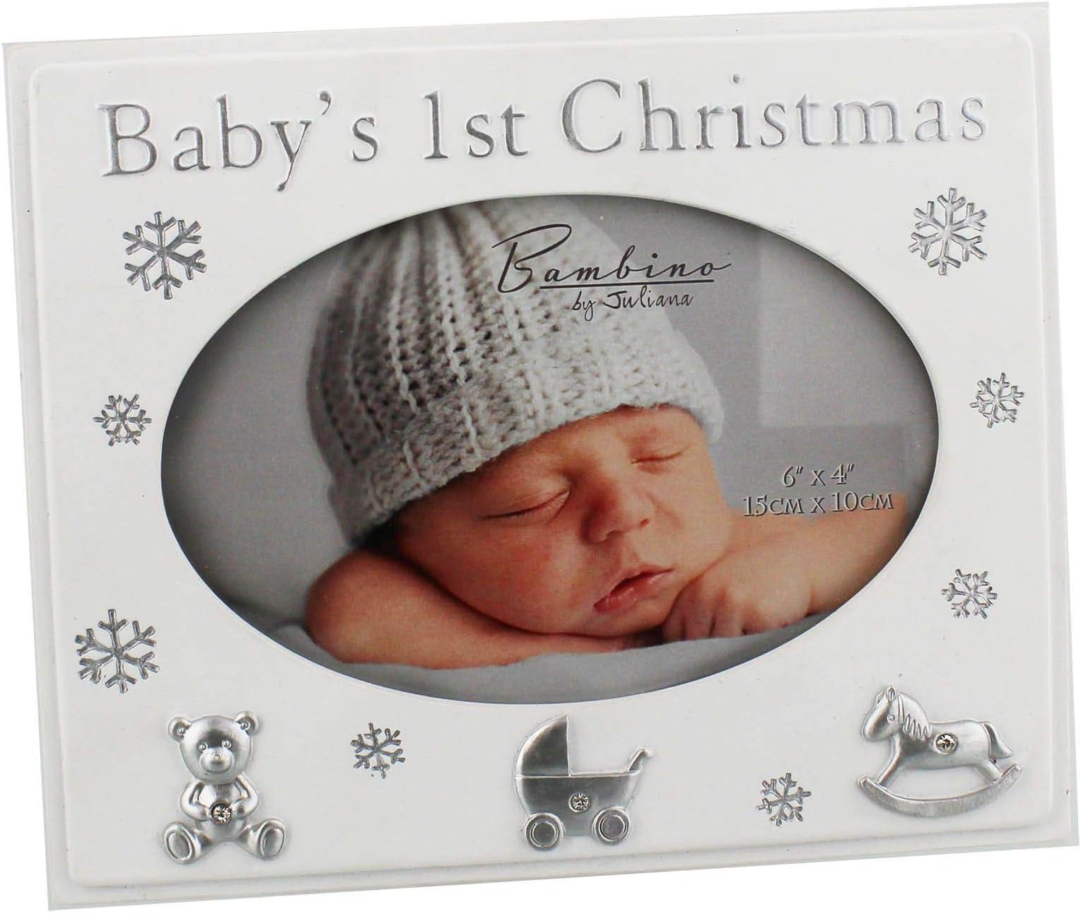 Bambino Resin Photo Frame 4x6" Baby's 1st Christmas