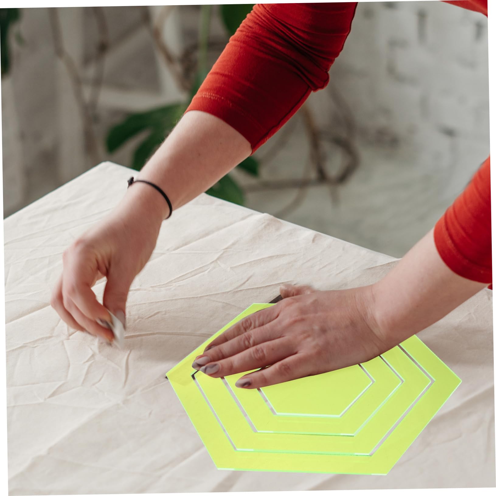 Hexagon Sewing Rulers 4-Piece Hexagon Quilting Template Set - Acrylic ...