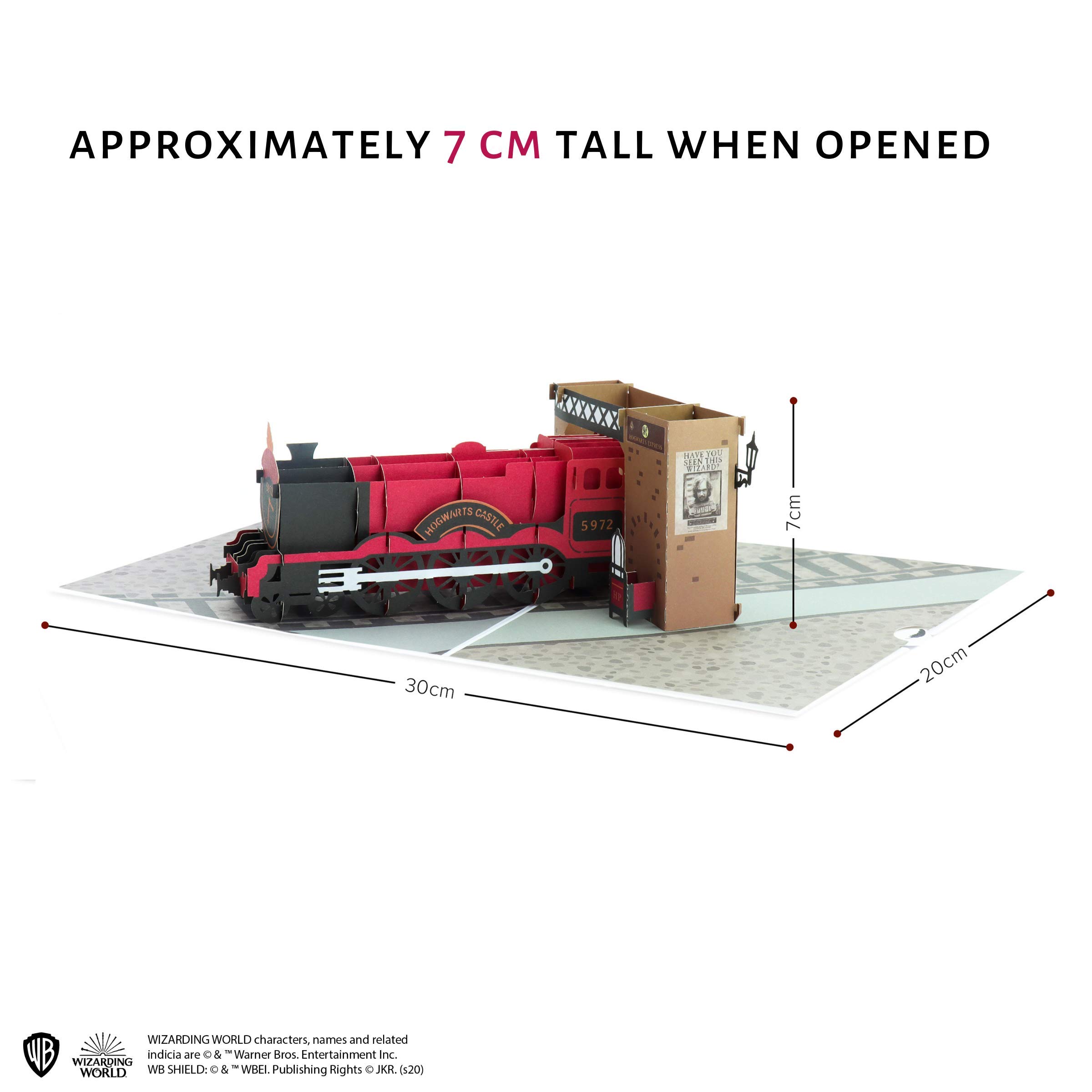 Cardology Biglietto Pop-Up Treno A Vapore Flying Scotsman – Fatto A Mano 15x20 Cm – Con Busta E Spazio Per Messaggio – Regalo Per Appassionati Di Treni - 3