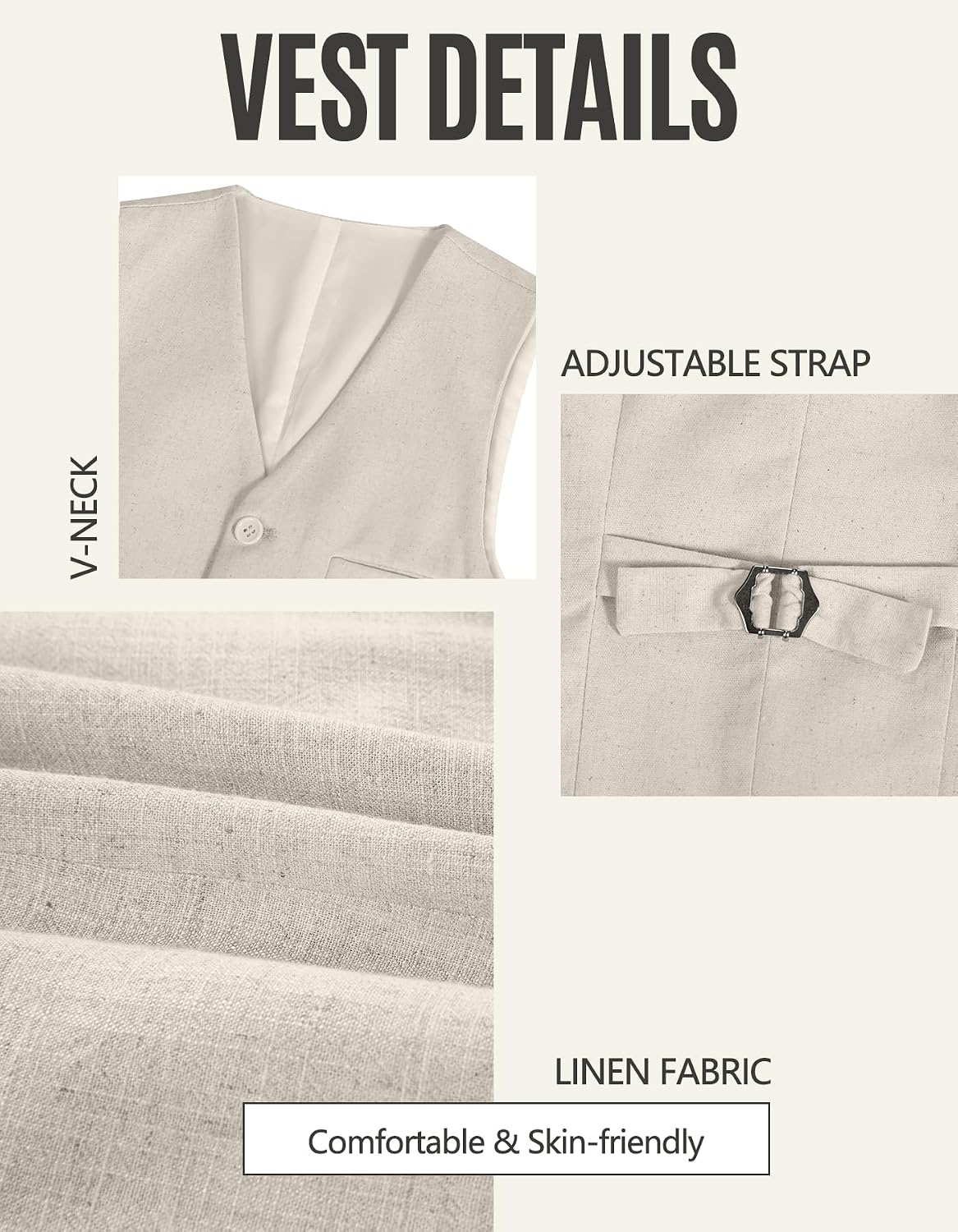 Boys Linen Suit Summer 5 Pieces Slim Fit Kids Suits Beach Wedding Outfit Vest Shorts Shirt Set and Bow Tie