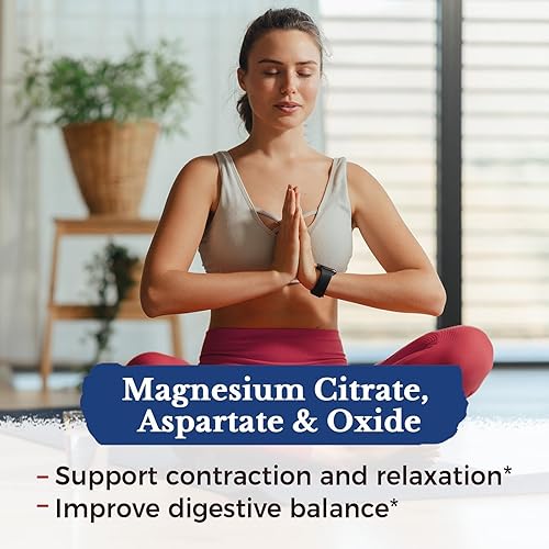 Vista 6 de Vitalitown Suplemento complejo de magnesio 10 en 1, 400 mg quelado de magnesio elemental con glicinato, citrato, malato, taurato y más