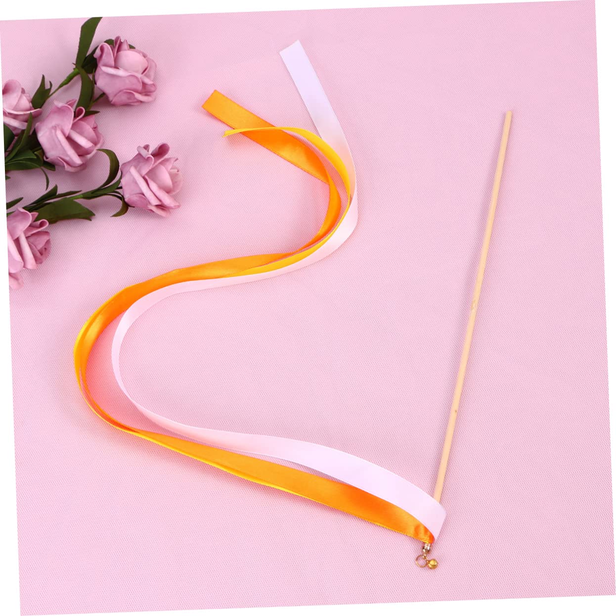 40piezas Varitas De Hadas De Ribbons Con Campanitas Para Bodas y Fiestas Decoración Para Ceremonias y Celebraciones Amarillo