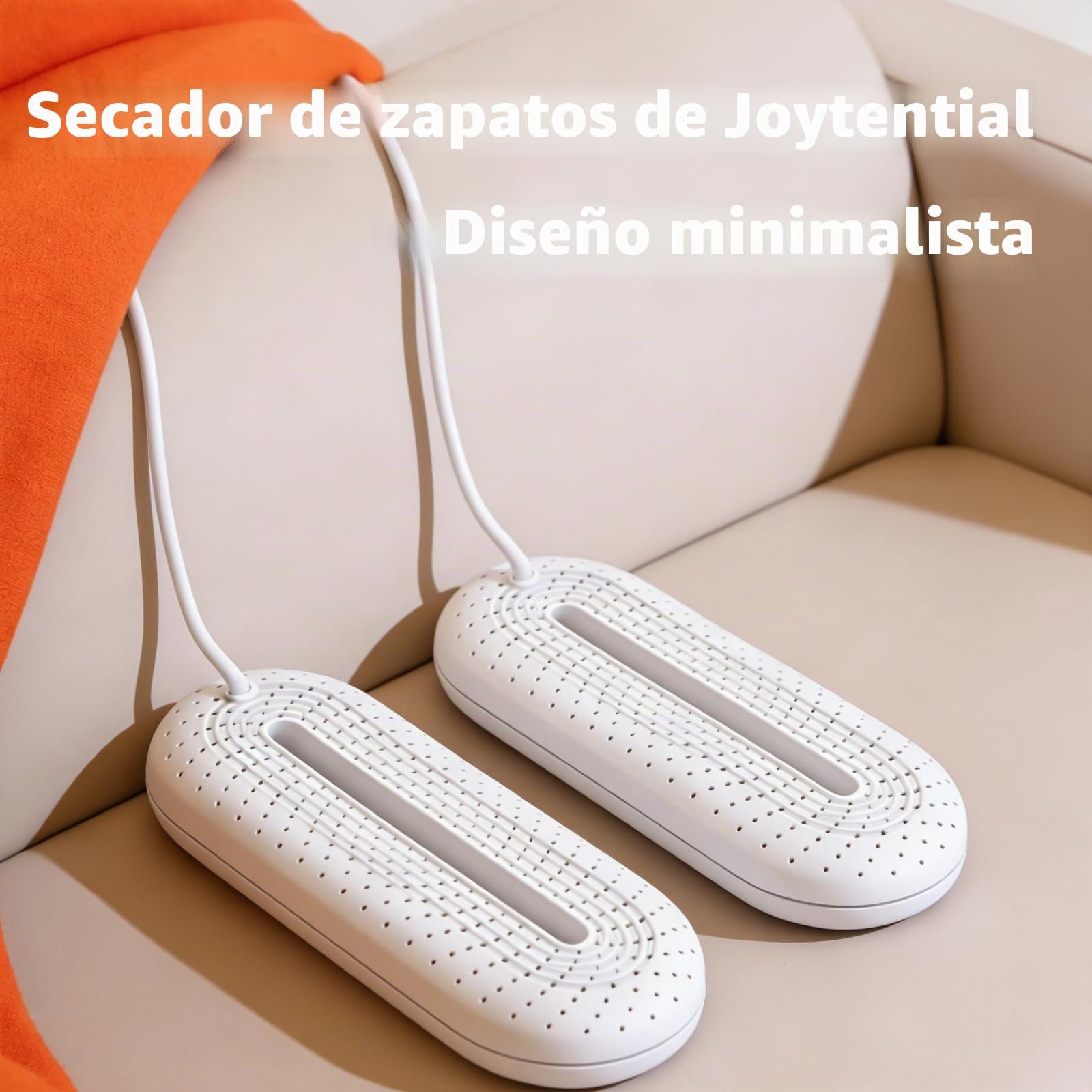 Secador de Zapatos Eléctrico, Calentadores de Zapatos y Botas, Deshumidificar Zapatos & Eliminar Olores, Apagado Automático Temporizado (UE Enchufe)