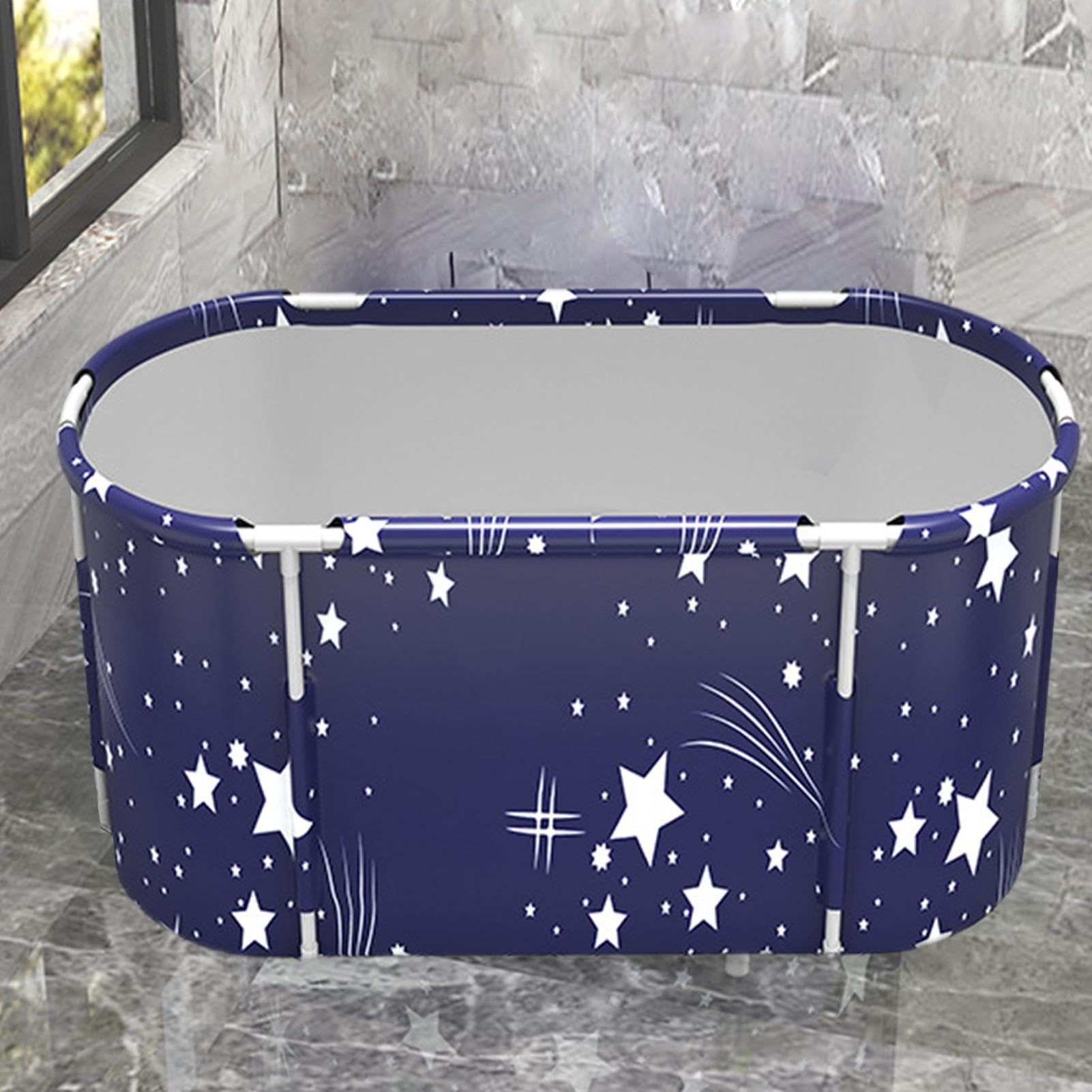 Vasca da bagno pieghevole, vasca da bagno portatile ispessita per doccia, antiscivolo, vasca da bagno per bagno caldo di ghiaccio, casa, bagno, adulti, bambini, interni ed esterni