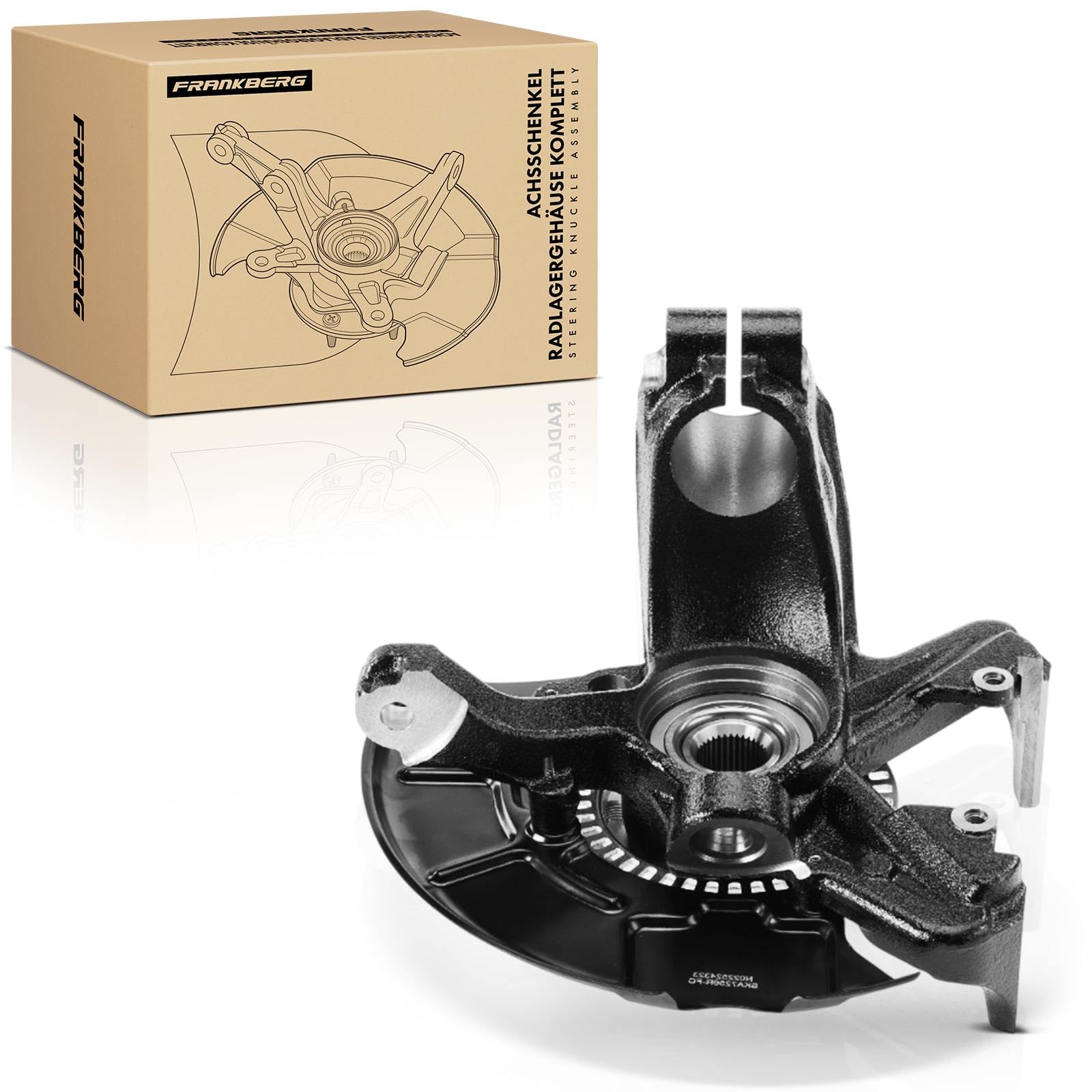 Frankberg Fusée d'Essieu Suspension de Roue Avant Gauche Compatible avec Golf IV 1J1 Golf IV Variant 1J5 A3 8L1 Leon 1M1 O.c.t.a.v.i.a I Break 1U5 B.o.r.a Remplacer# 1J0407255N