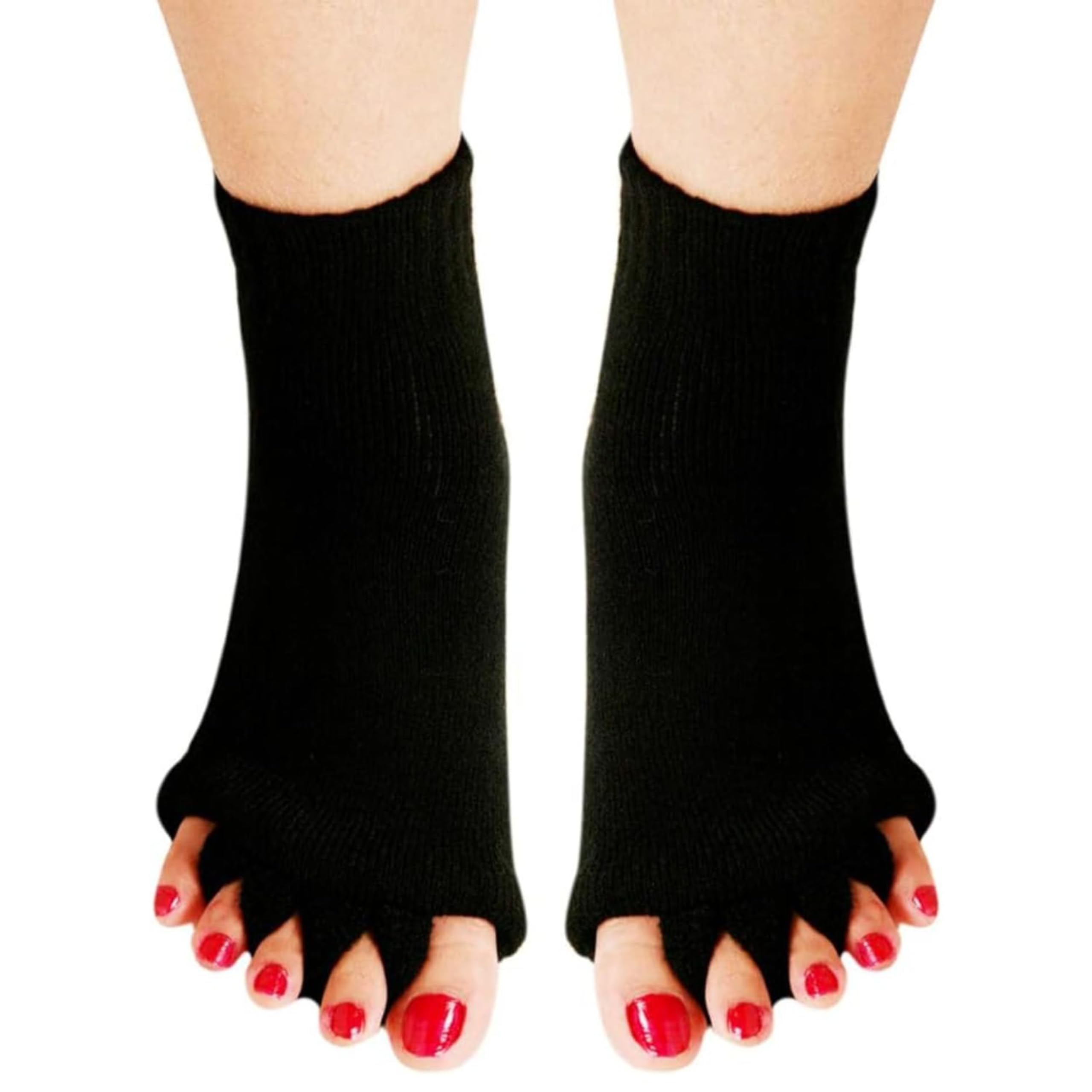 5 Finger foot Alignment Socks Women | Yoga Sport Gym Toe Separator Foot Alignment Pain Relief Massage Socks for Men | Breathable Toe Socks | Prevent Foot Cramps (1 Pair) (B0DFVN93W3) Amazon Price History, Amazon Price Tracker