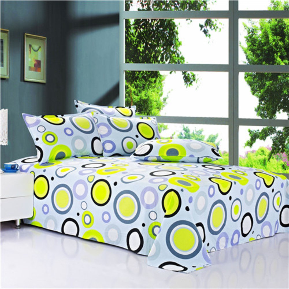 Drap denim de style japonais en pur coton rembourré pour grands lits XL