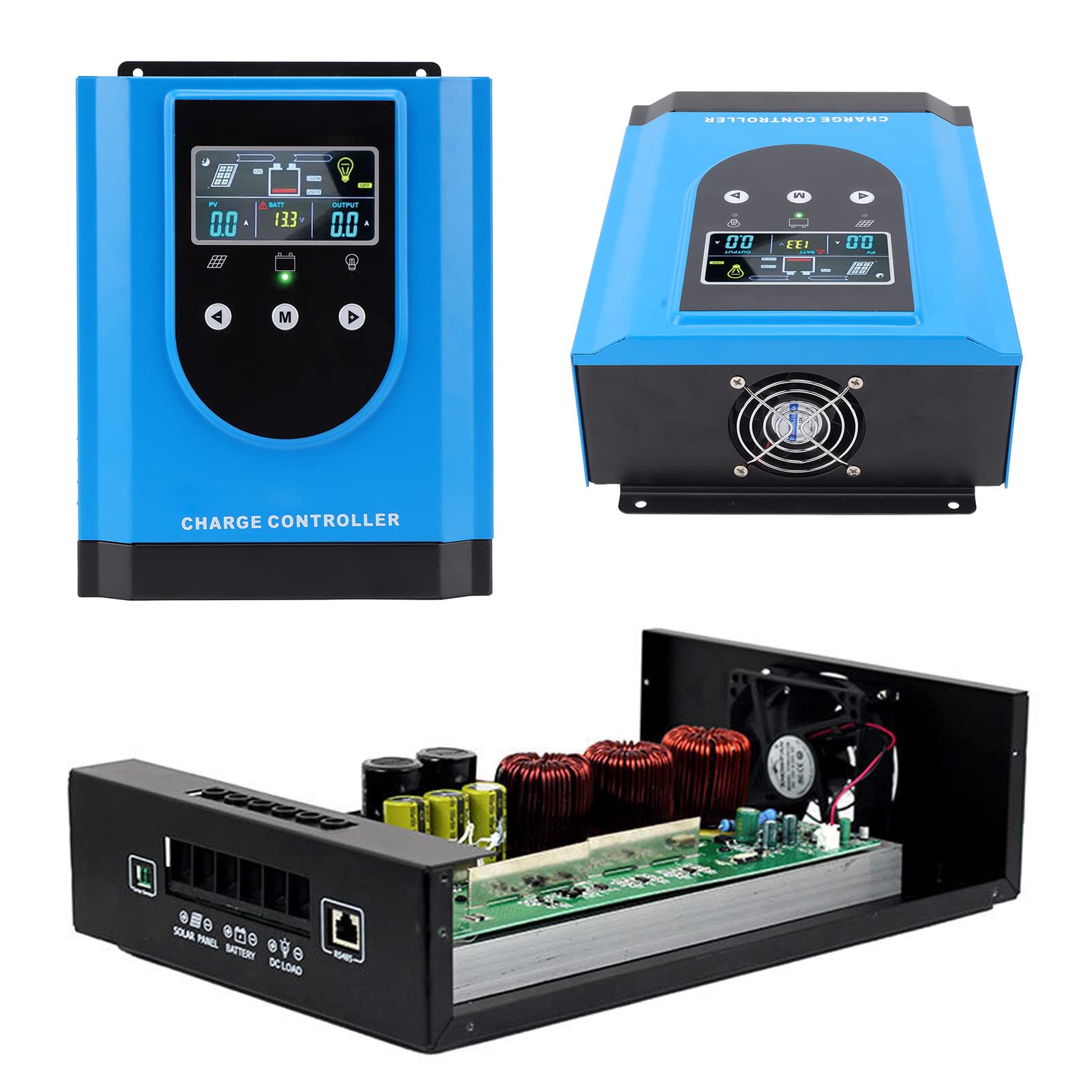 Controlador de Carga Solar MPPT 30A Regulador Eficiente Compacto
