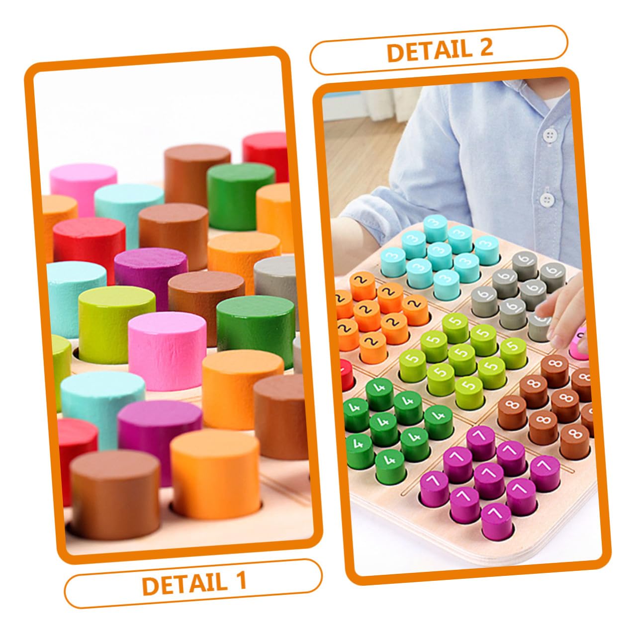 Sudoku Infantil de Madera 1 Set Juego Educativo para Niños