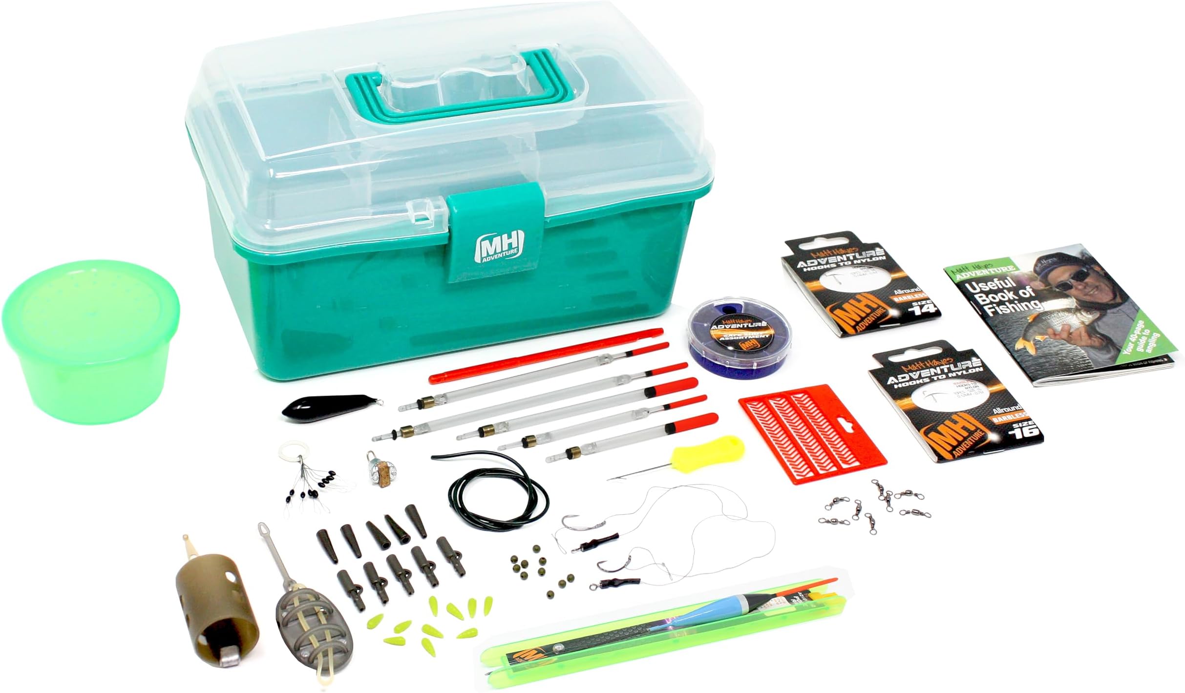 Matt Hayes Adventure - Carp & Coarse Loaded Terminal Tackle Box Accessory Set - All You Need To Go Freshwater Fishing By Lakes, Rivers or Canals [99-7476228]