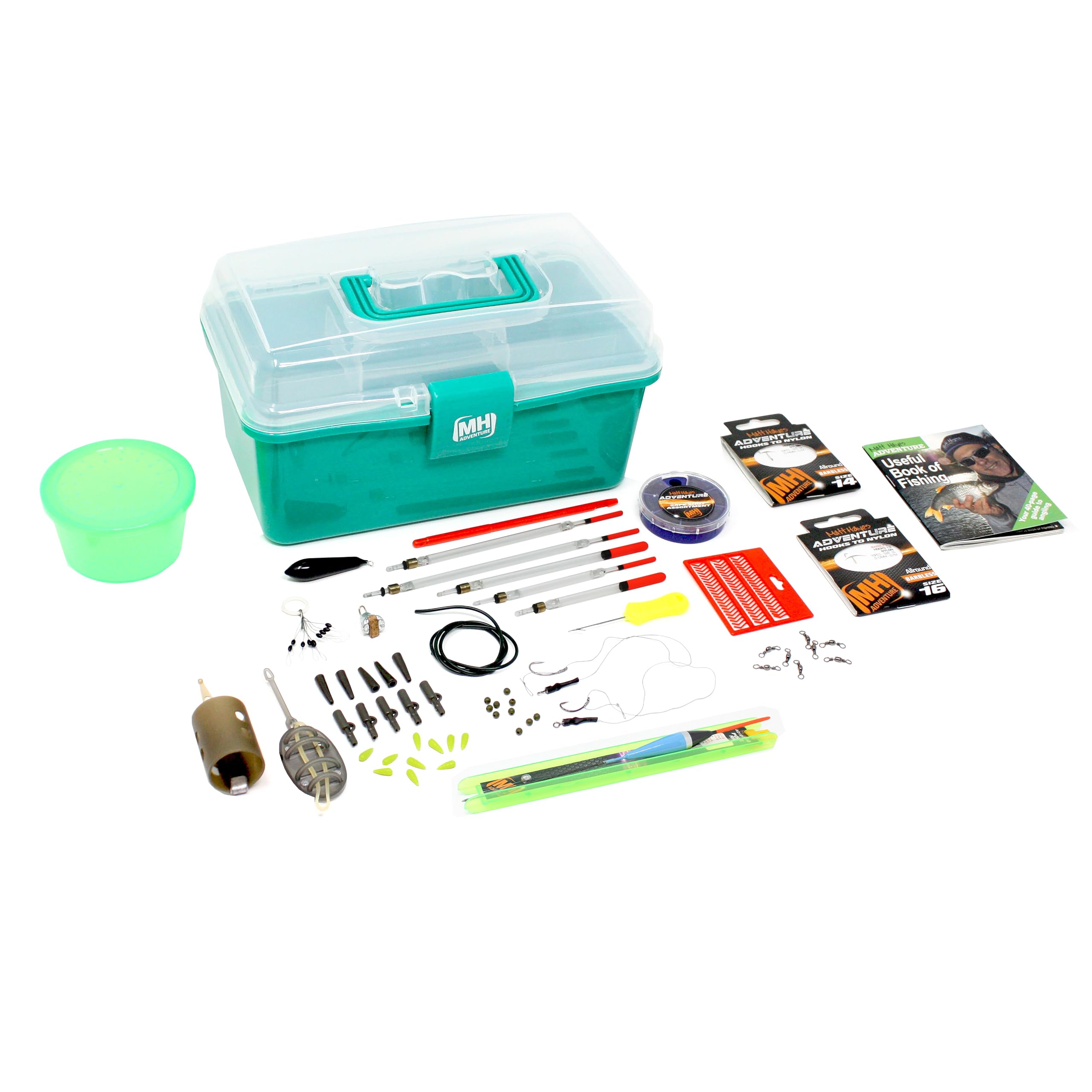 Matt Hayes Adventure - Carp & Coarse Loaded Terminal Tackle Box Accessory Set - All You Need To Go Freshwater Fishing By Lakes, Rivers or Canals [99-7476228]