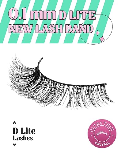 Miniatura 6 de Pestañas naturales de aspecto natural, pestañas postizas de visón, pestañas postizas de volumen, pestañas de banda fina, 10 pares D-M02