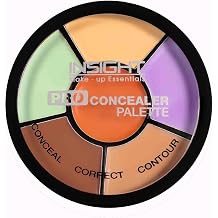 INSIGHT Pro Concealer Palette - Shade Corrector | Makeup Wheel for Face | Satin Matte Finish | 3-in-1 Conceal, Contour & Correct | Waterproof | Full Coverage | 15gm
