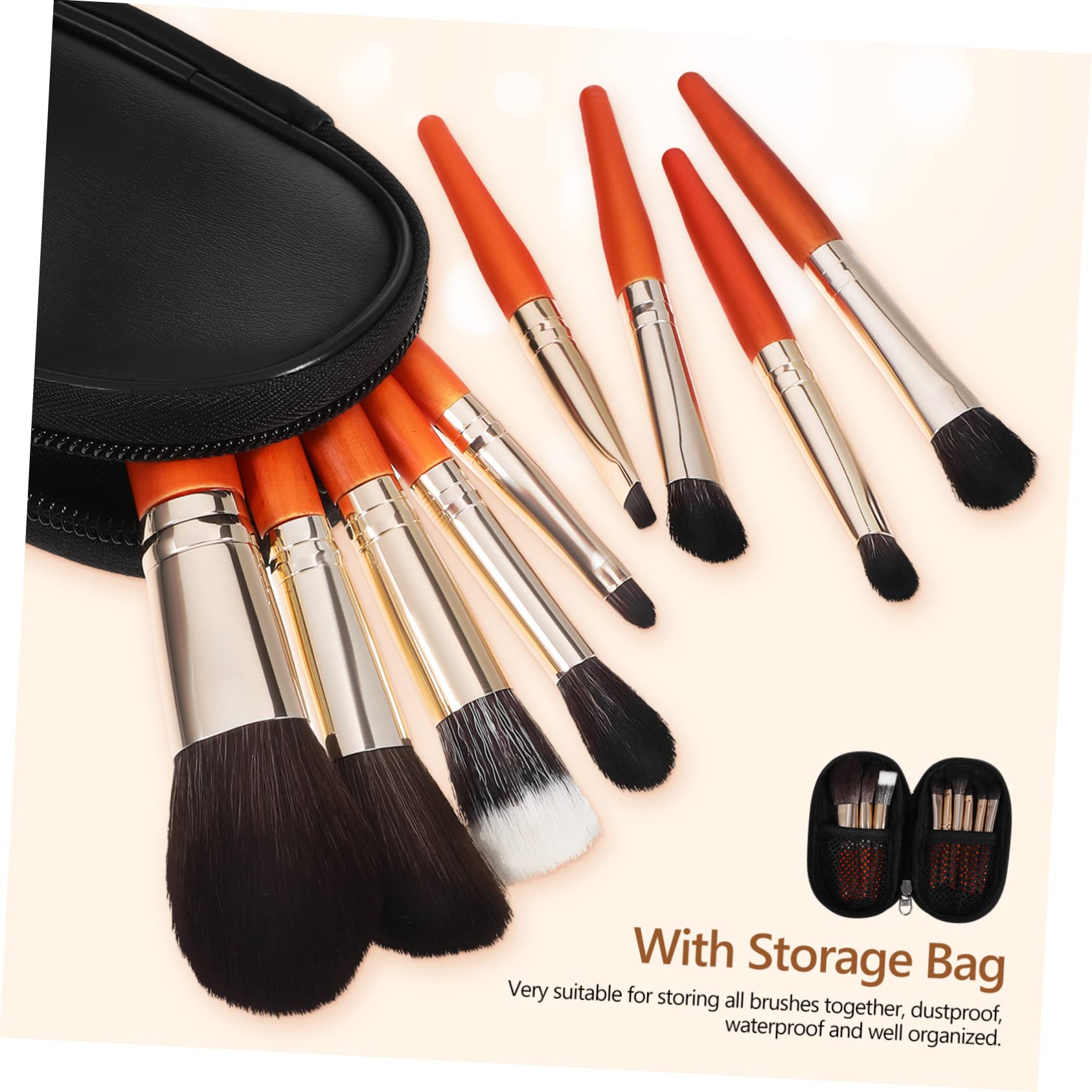 Baluue 27pezzi Pennelli Per Trucco Con Borsa Da Viaggio Pennelli Fondotinta Professionali Per Make-up Quotidiano e Viaggi Per Contouring e Illuminazione