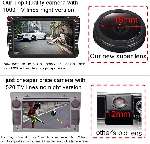 Miniatura 5 de Vehicle Backup Camera 170 Night Vision IP68 Waterproof Design Rear View Parking Camera for Nissan Tiida HatchbackLivinaR35 GTR250GTFairlady