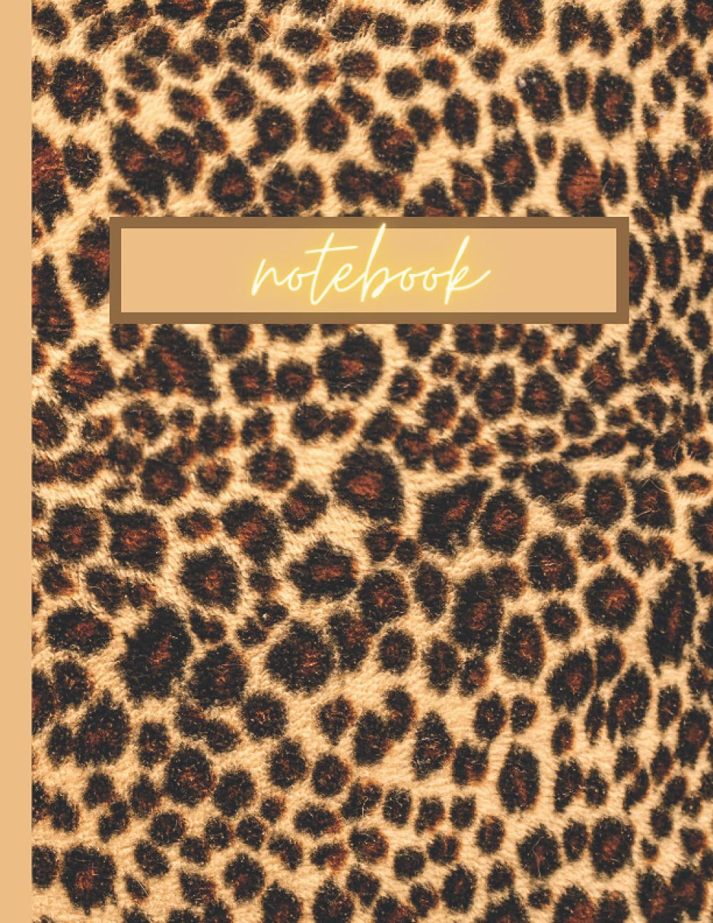 Animal Leopard Cheetah Print Notebook Journal for Women Girls Gifting Idea Large College Ruled 8.5x11 110 pages