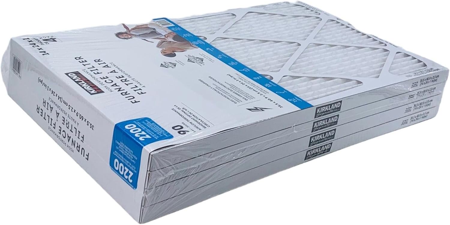 Kirkland Signature High Performance Furnace Filter, 2200 Microparticle