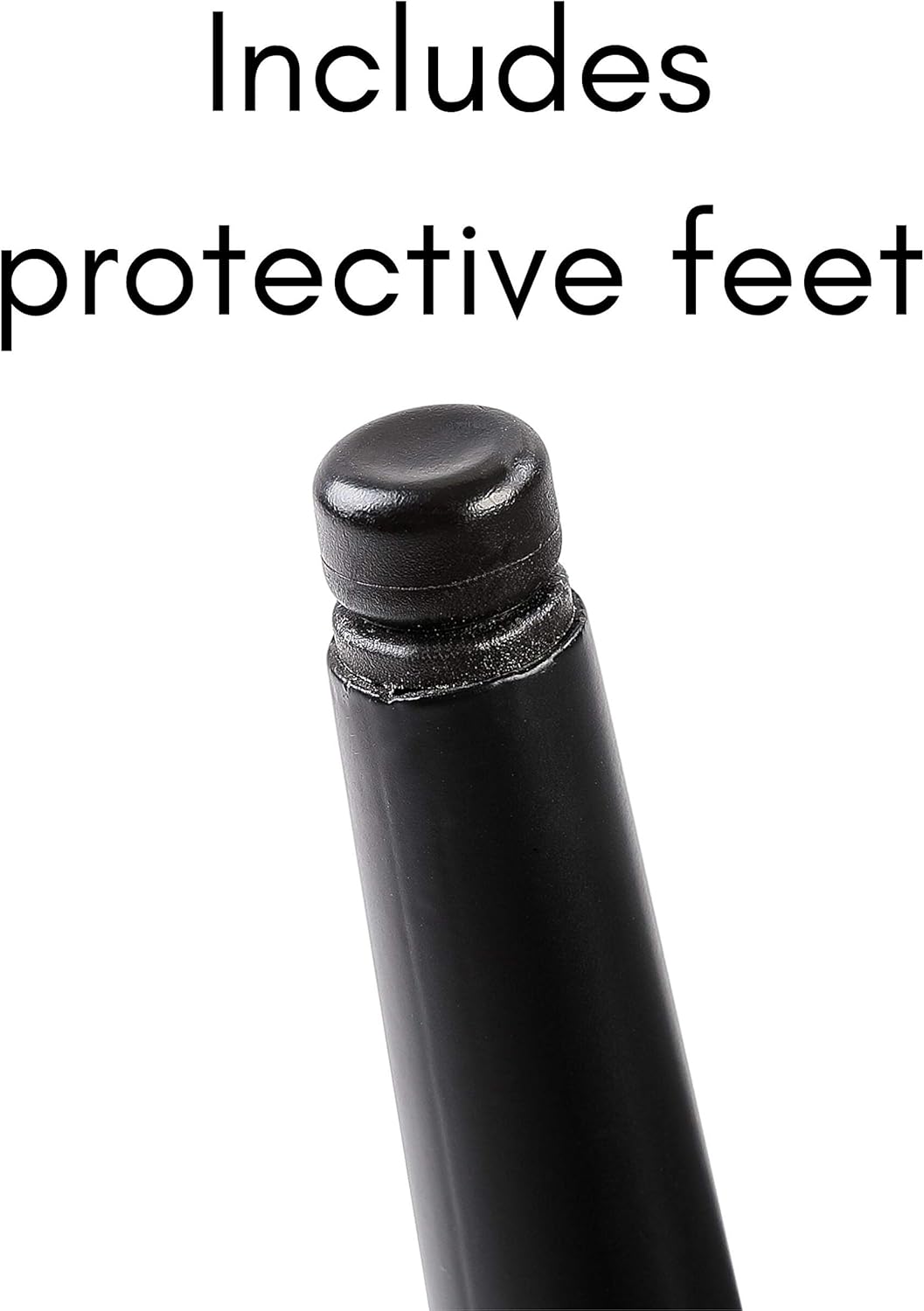 BIRDROCK HOME Tufted Rectangle Grey Ottoman – Velvet Foot Stool – Mid Century Modern Steel Legs - Soft Compact Padded Stool - Living Room or Bedroom – Vanity Chair - Decorative Furniture