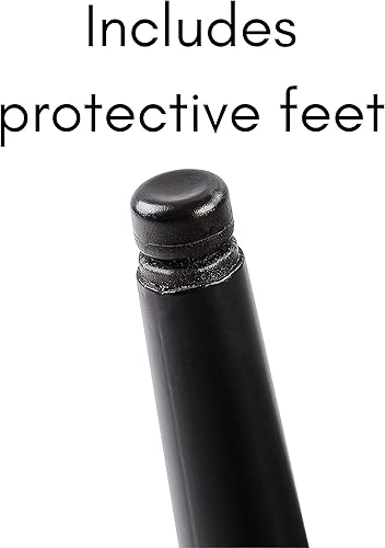 Miniatura 8 de BIRDROCK HOME Taburete otomano de terciopelo con curva capitonada, reposapiés acolchado tapizado para sala de estar o dormitorio, silla decorativa