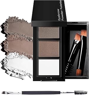 Kit de paleta de polvo de cejas de 3 colores,...