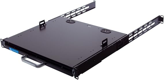 Cherry G86-62401 1U Compact Industrial Rackmount Keyboard with Touch Pad Supports 2 Post and 4 Post 19 inch Rack Cabinet