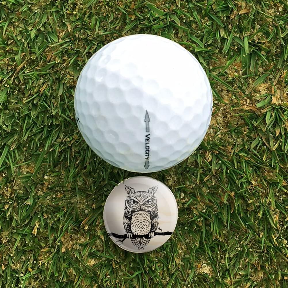 review GRAPHICS & MORE Artsy Owl Perched on Tree Branch Golf Hat Clip with Magnetic Ball Marker