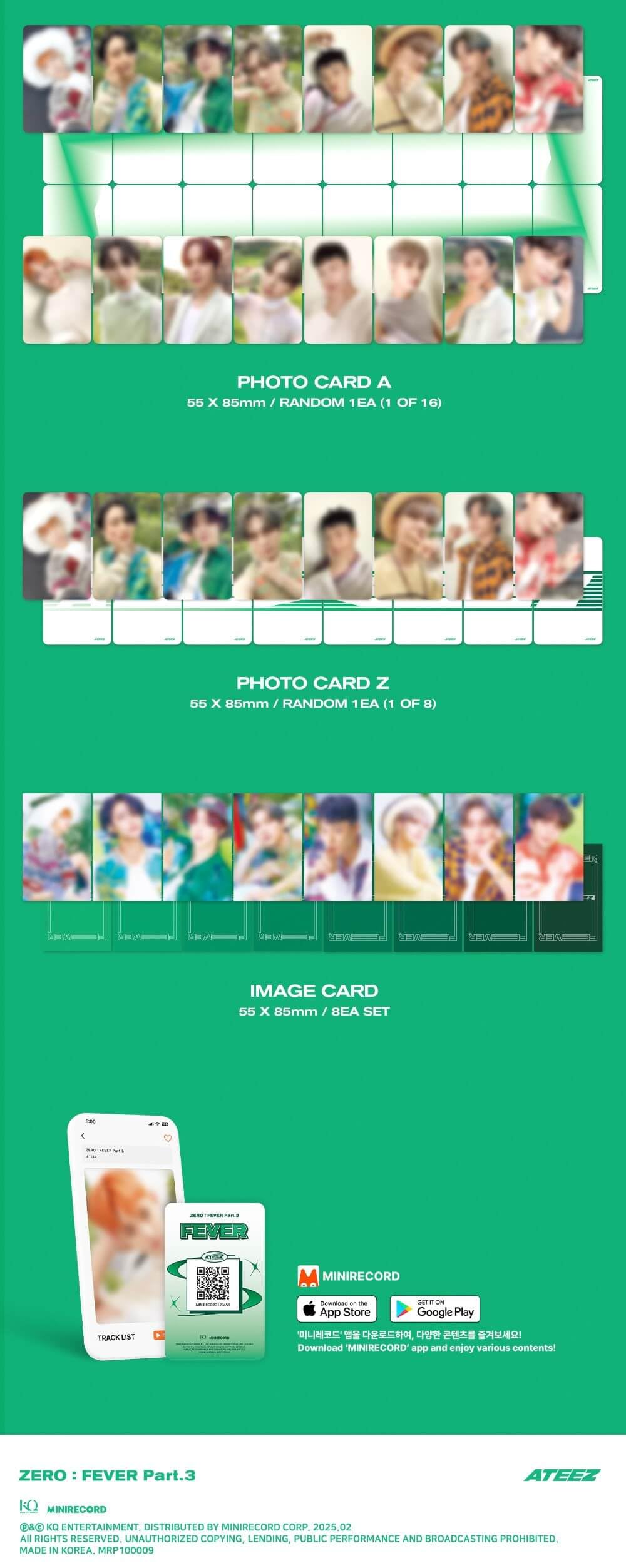 ATEEZ ZERO : FEVER Part.3 Album [A+Z+DIARY 3 Platform ver. Full Album Set]+Pre Order Benefits+BolsVos Exclusive K-POP Inspired Digital Merches