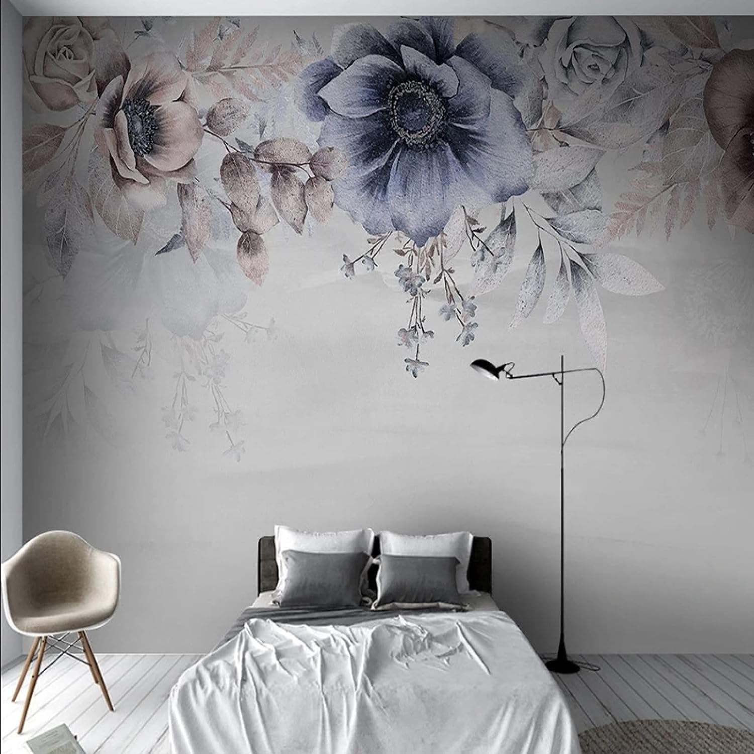 Papier Peint Photo 3D Autocollant Peler et Coller Repositionnable Rose