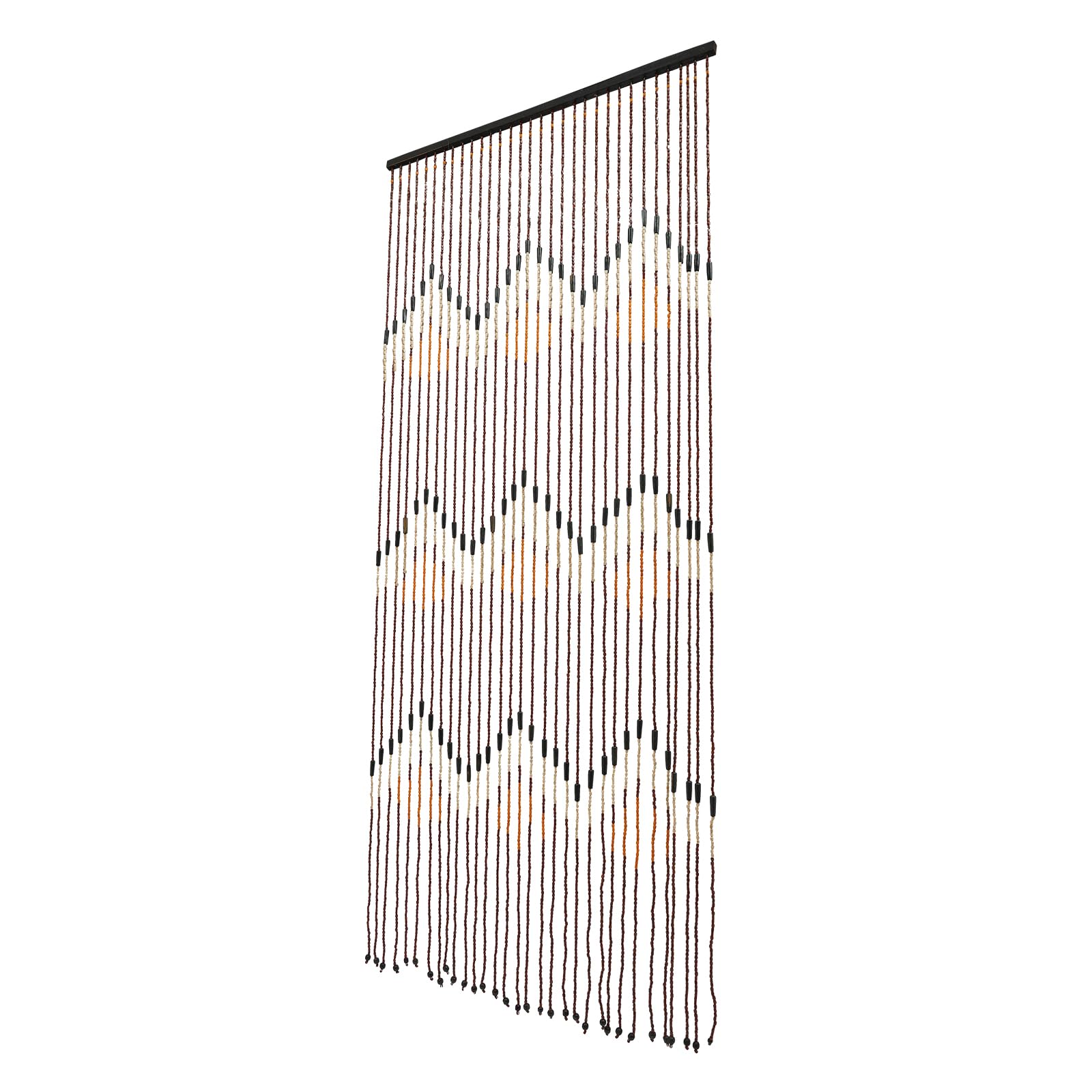 Rideau de perles en bois de bambou - 90 x 195 cm - Ouverture de porte - Rideau décoratif - Convient pour vérandas, couloirs et entrées de chambre