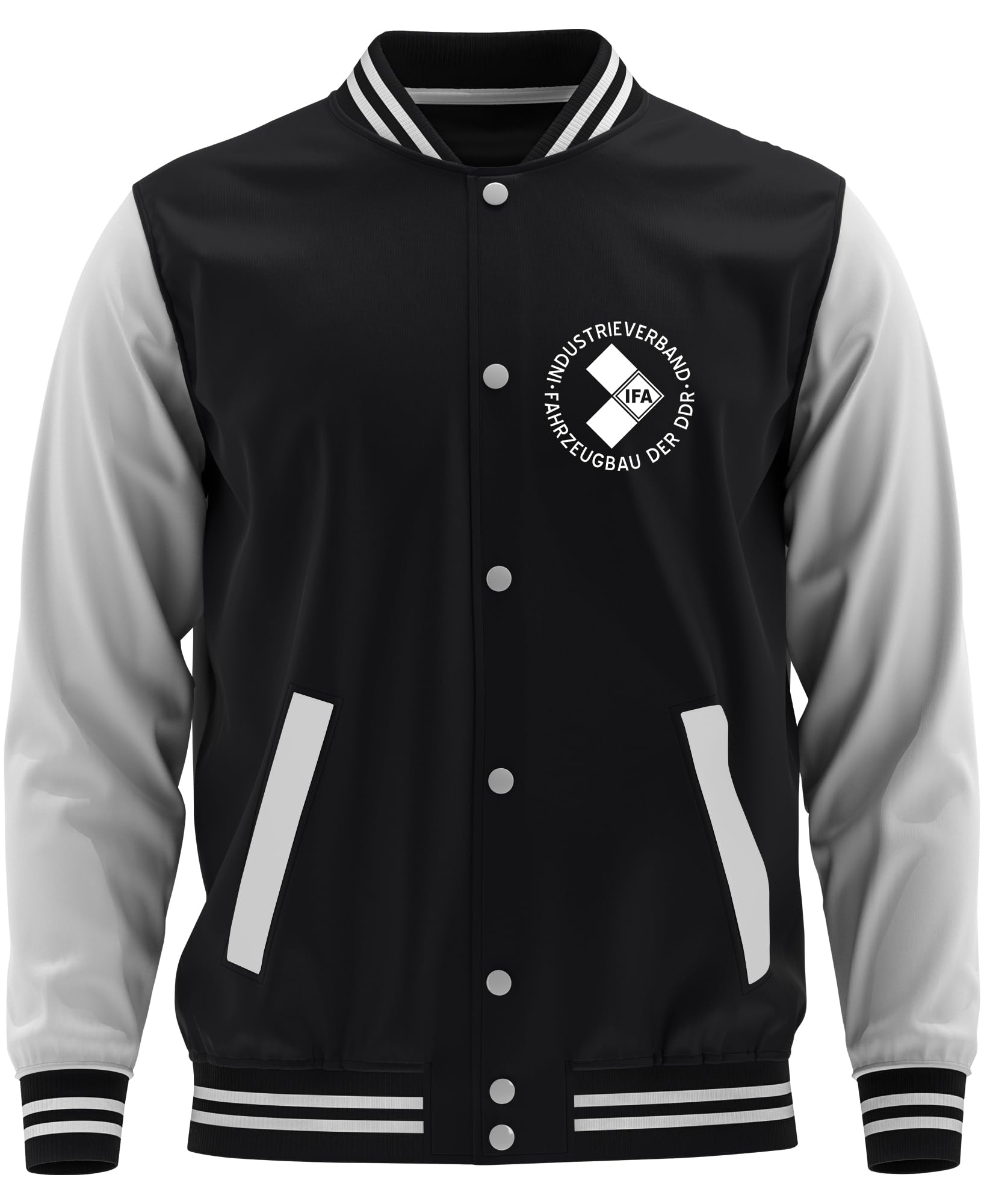 UGLYSHIRT Alte Schule MZ College Jacke | Motorrad Oldschool Design – DDR Kult Biker Ostdeutschland