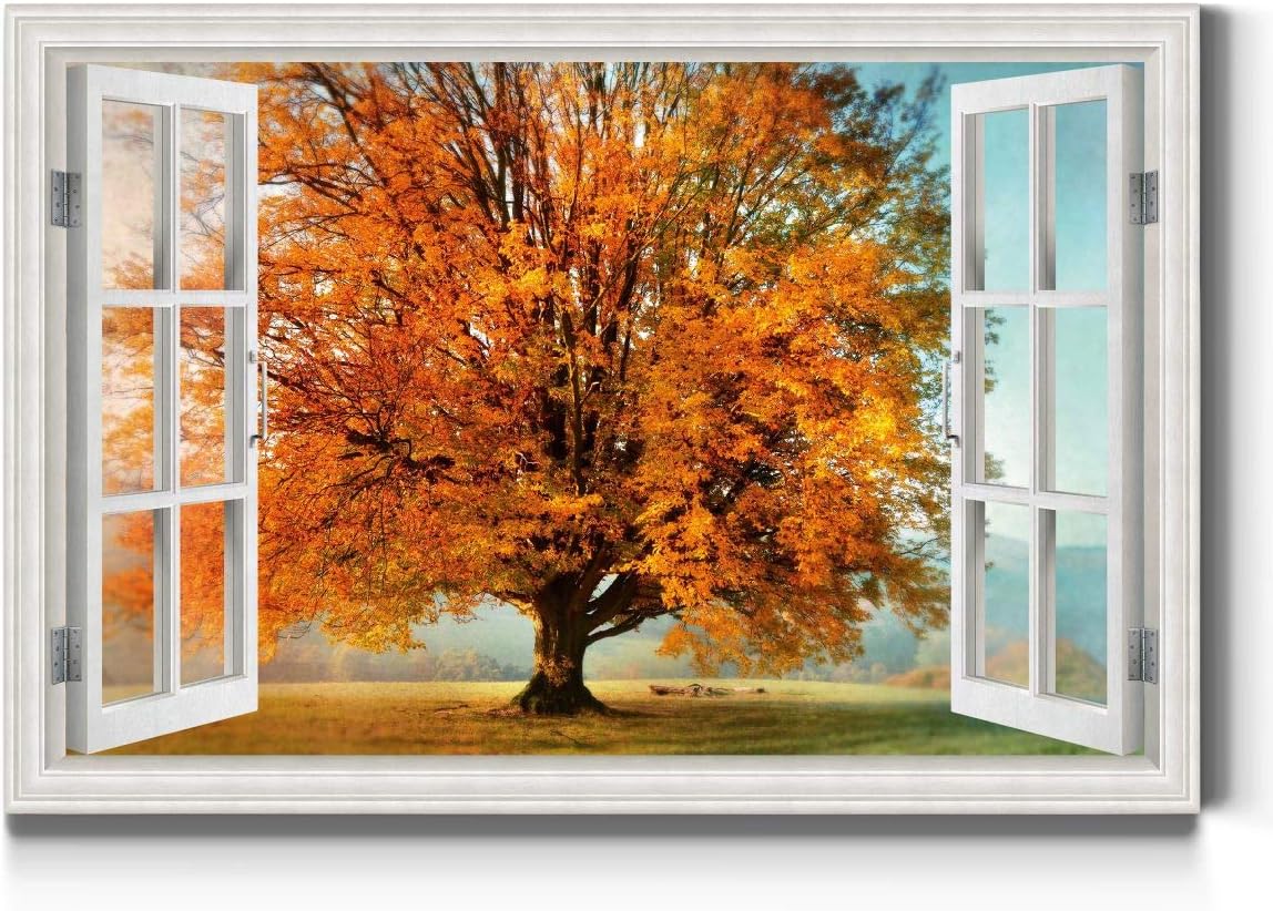 Window Frame Style Canvas Wall Art Old Pier Ocean 春夏新作 Mount Bay