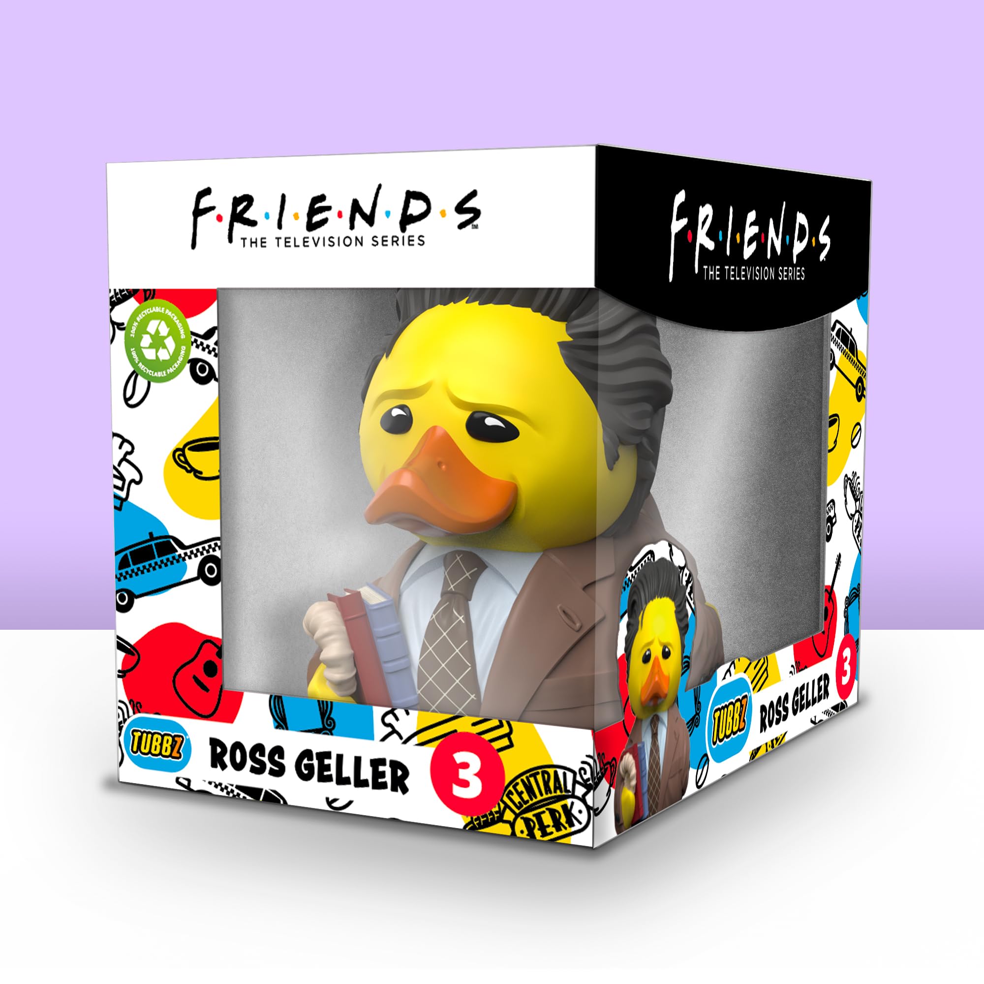 TUBBZ Boxed Edition Ross Geller Collectible Vinyl Rubber Duck Figure - Official Friends Merchandise - Movies & TV - Image 2