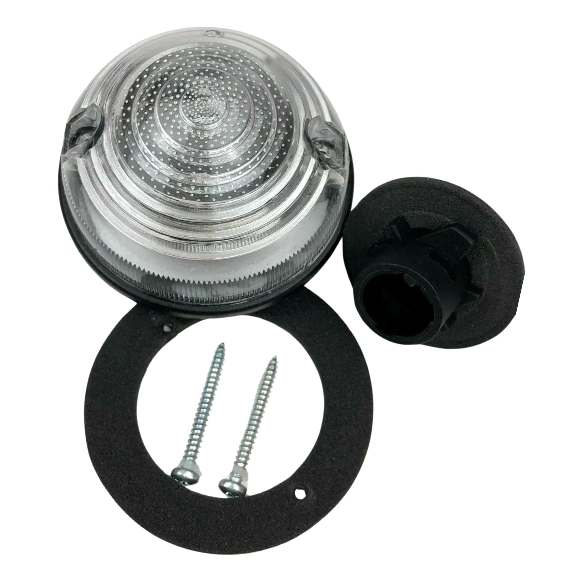 ACC PartsACC Parts Front Side Marker Light Compatible with Land Rover Defender 90, 110, 130 (1994+) – Clear Lens Front Indicator Lamp OEM Replacement AMR6514 XBD500050 LR048189