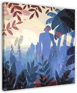 Ebxozp Artist Aaron Douglas Canvas Poster Wall Art Prints Room Aesthetic Murals Bedroom And Living Decorations Frame 12x12inch