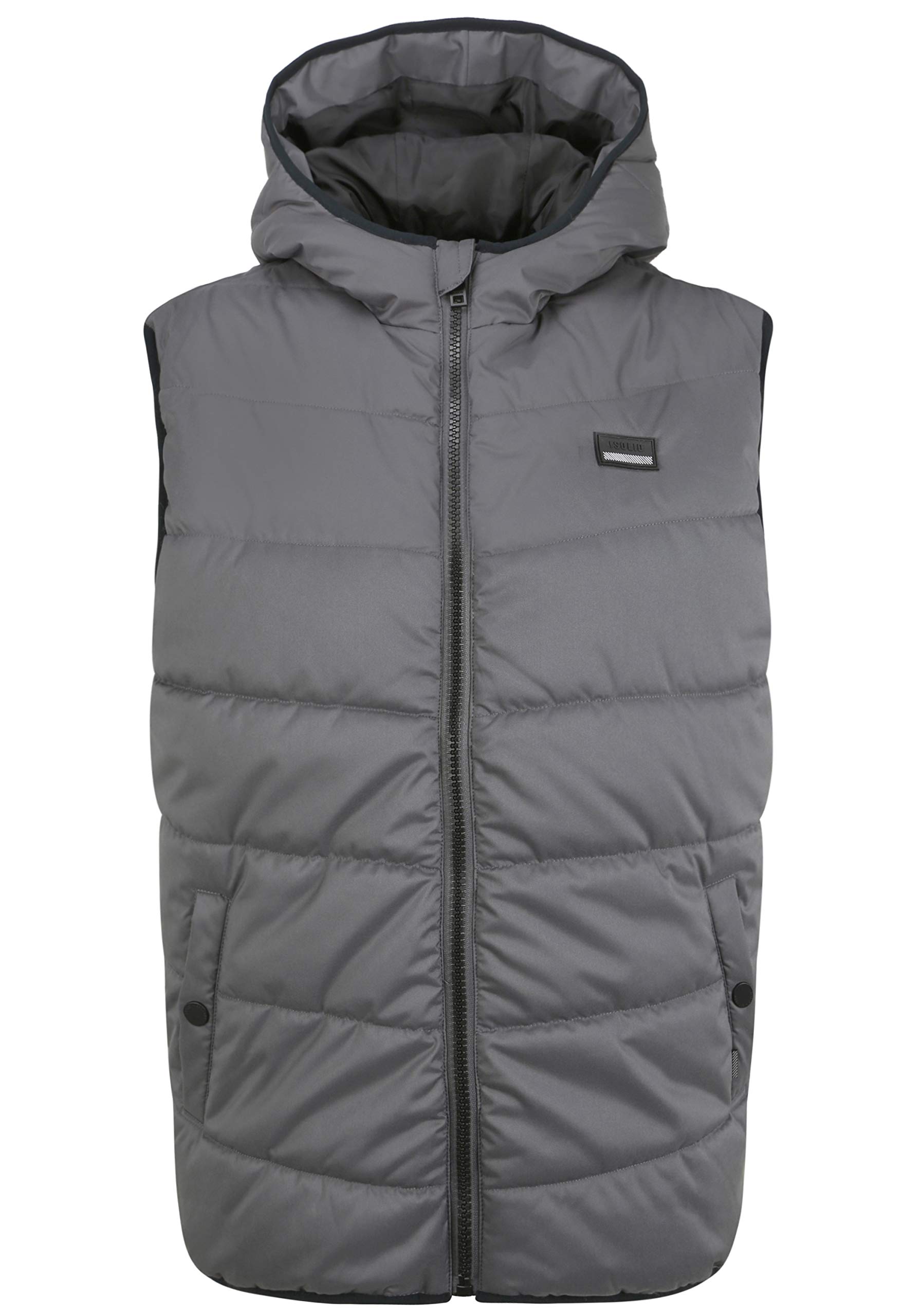 !Solid SDAtsu Herren Weste Steppweste Outdoor Weste mit Kapuze