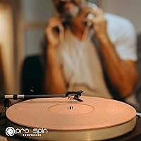 Vista 6 de PRO SPIN - Tapete giratorio de corcho para tocadiscos de vinilo LP (0.118 pulgadas) Tapete para tocadiscos con soporte de sonido acústico de alta