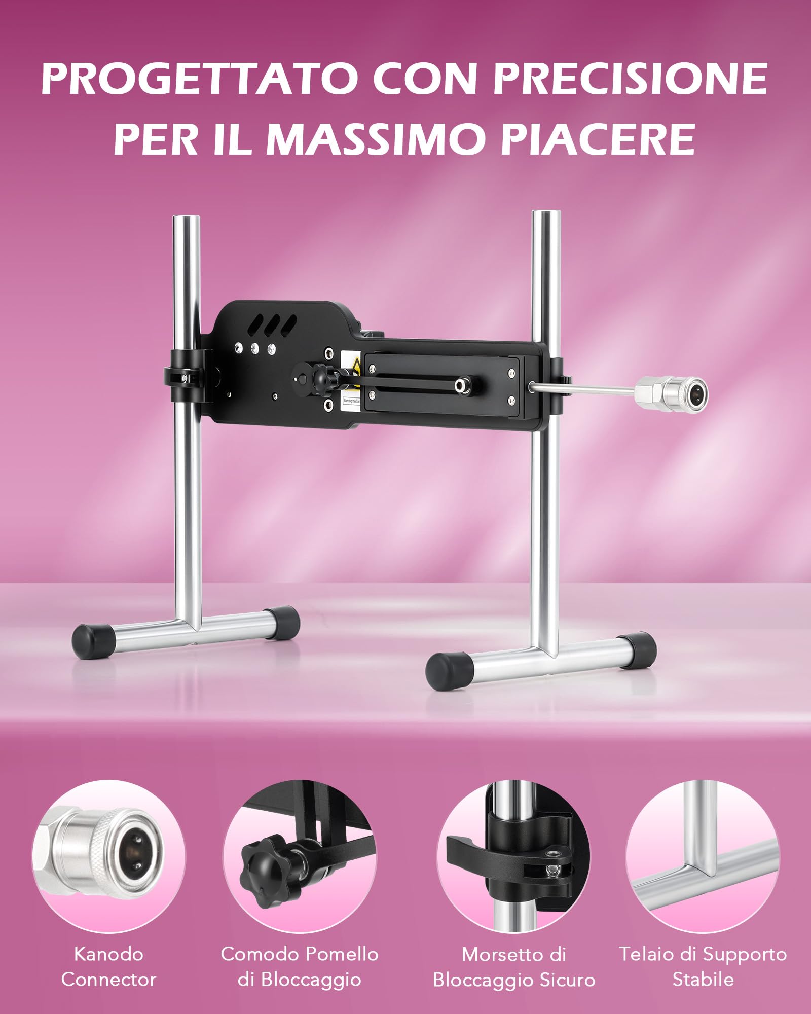 SENSUA 70W Macchina Automatica per Sesso con 18 Modalità Attacco da 21 cm Dildo e Telecomando di 15 m Gamma per Coppie di Uomini e Donne, 280 Colpi/min Macchina Elettrica per Sesso Anale Vaginale
