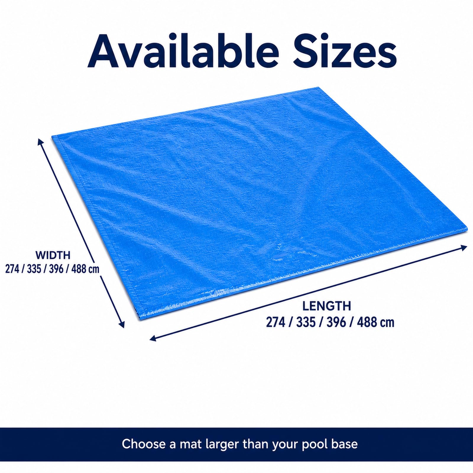 Protector De Suelo Para Piscinas Plegable,Tapiz De Suelo Para Piscina | FáCil De Limpiar,Impermeable Y Antipolvo,Apto Para Su Uso En CéSped, Madera O Concreto En El JardíN