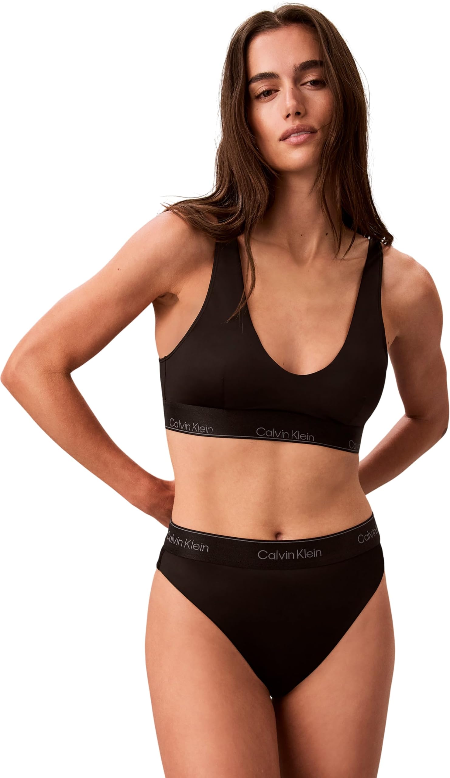 Calvin Klein Icon Shine Swim Bralette Lv00q61278 Brassière Donna
