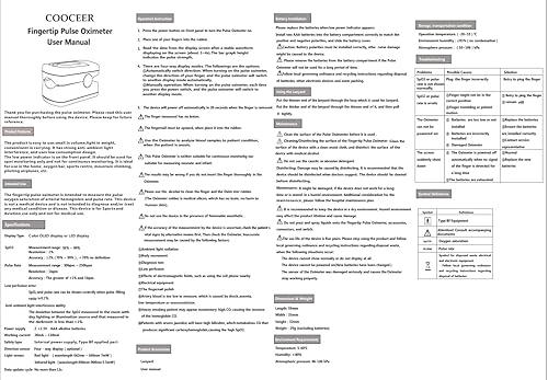 Miniatura 8 de Oxímetro de pulso de dedo medidor de oxígeno O2 monitor de satélite COOCEER para oxígeno medidor de oxígeno en sangre dedo oxímetro digital rojo
