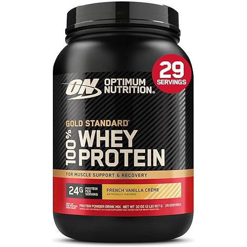 Optimum Nutrition Gold Standard 100% Whey Protein Powder, French Vanilla Creme, 2 Pound (Packaging May Vary)